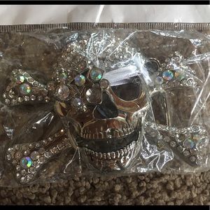 Skull Bling belt buckle